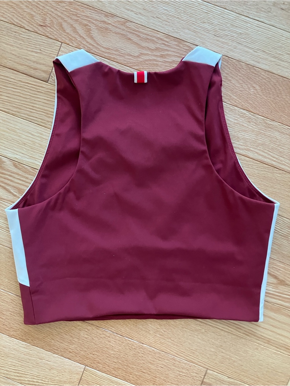 Tracksmith White and Burgundy Bell Lap Top - Picture 2 of 7